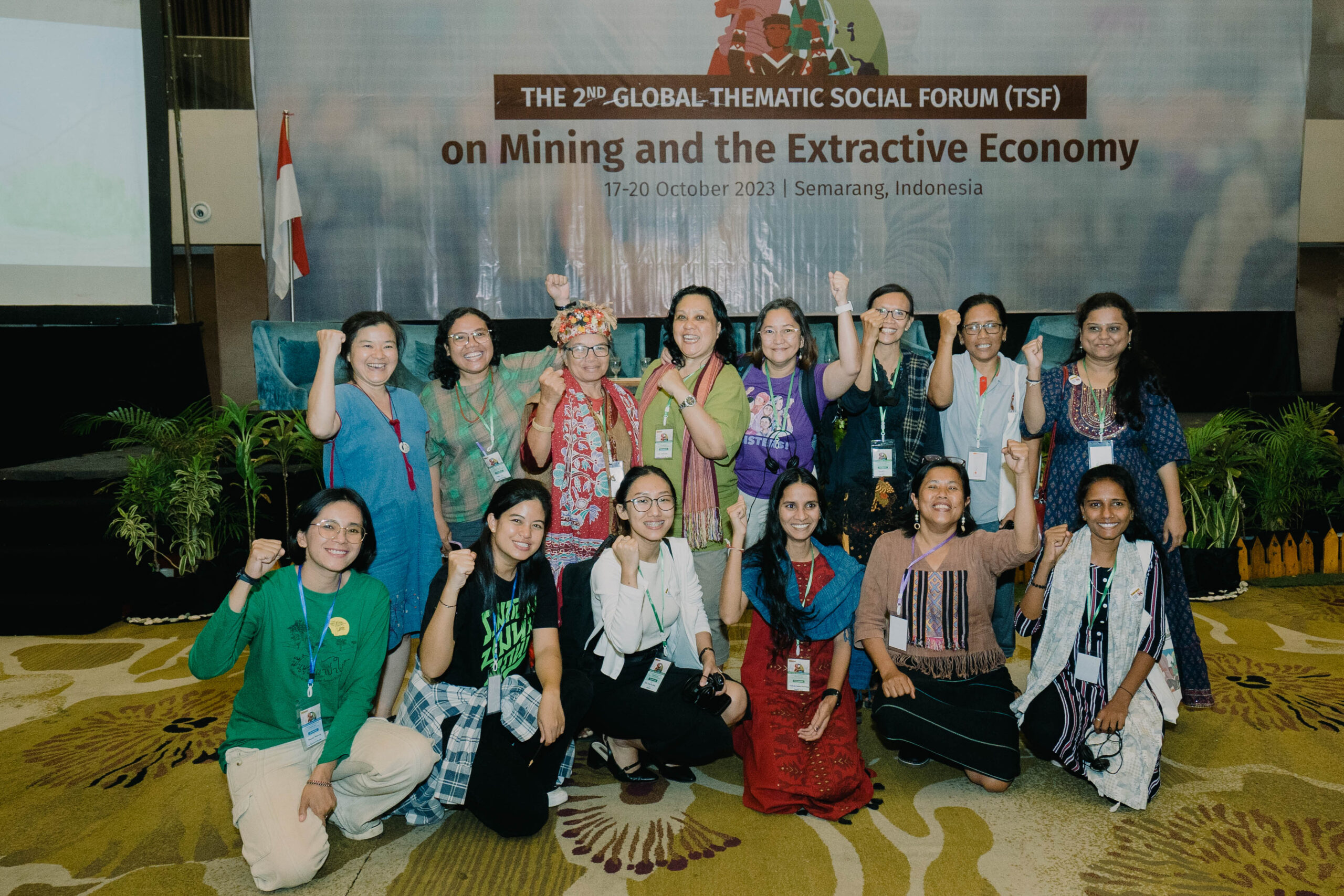 Participants at the TSF-Mining listening to the Plenary on Testimonies & Perspectives About Just Transition from Indigenous Peoples, Local Communities, Workers, Fisherfolk and Peasants